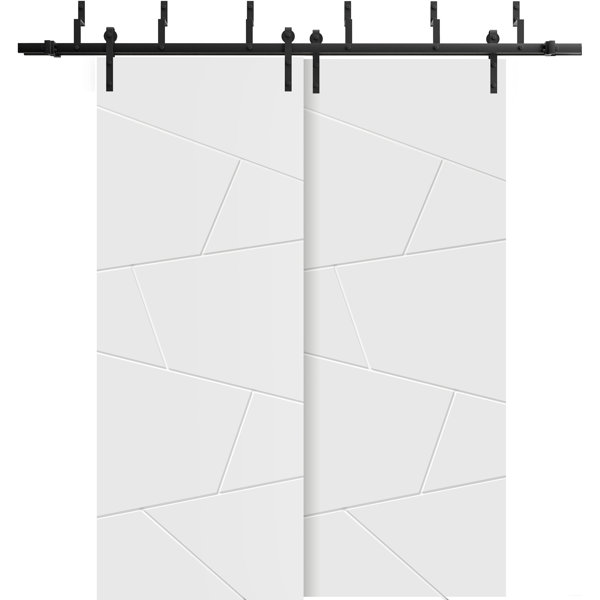 SARTODOORS Planum Solid Manufactured Wood Paneled Sliding Closet